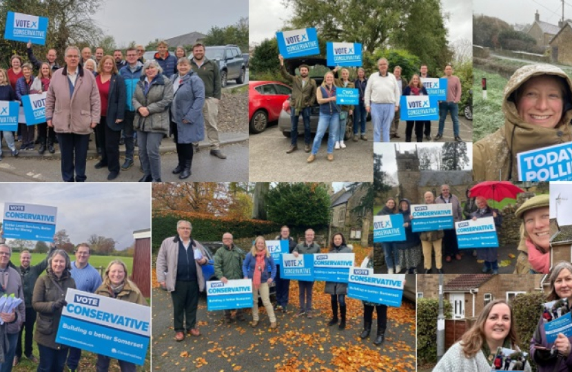 Campaigning collage