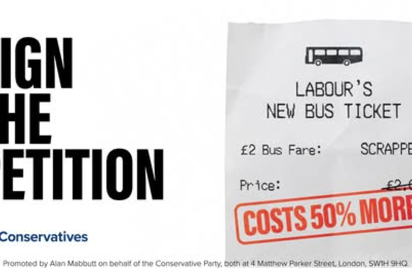 Bus fare hike: Labours new higher cost bus ticket